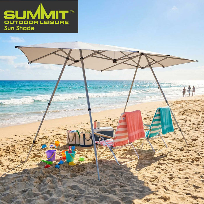 Sun Shade | 6-10 Person | Cooling Material | 4 Position | White