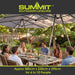 Sun Shade | 6-10 Person | Cooling Material | 4 Position | White