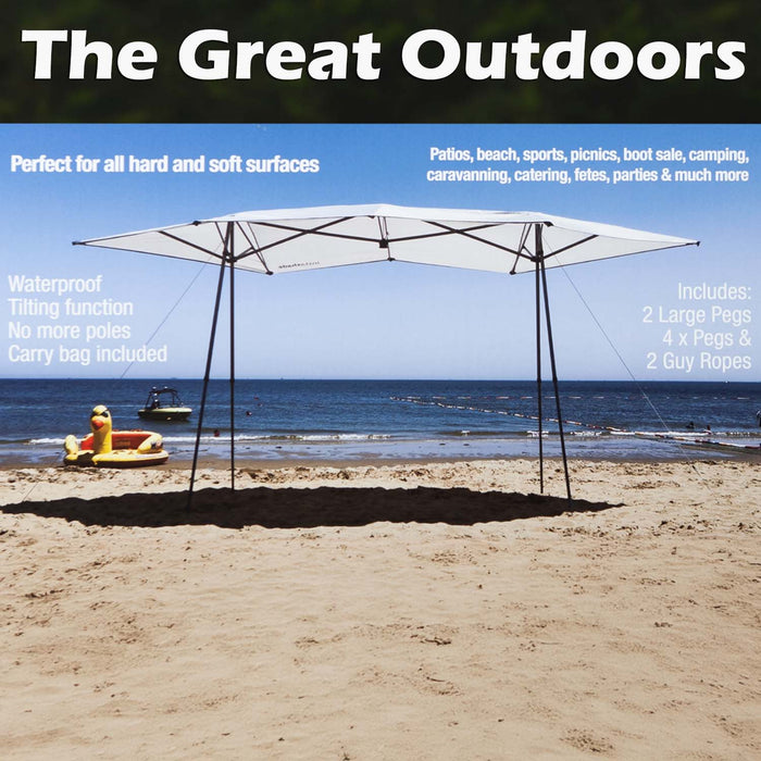 Sun Shade 6-10 People Cooling Material- 4 Position Umbrella Function