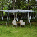 Sun Shade 6-10 People Cooling Material- 4 Position Umbrella Function White 6-10