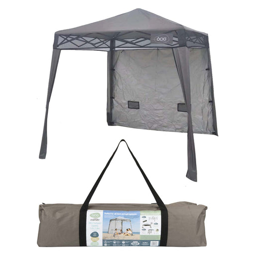 Compact Gazebo Fast Frame System One Person Push Up 1. 8m x 1. 8m Grey X 1