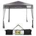 Pop Up Gazebo | 2.4m x 2.4m | Compact | 1 Person Setup | Grey
