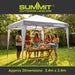 Pop Up Gazebo | 2.4m x 2.4m | Compact | 1 Person Setup | Grey