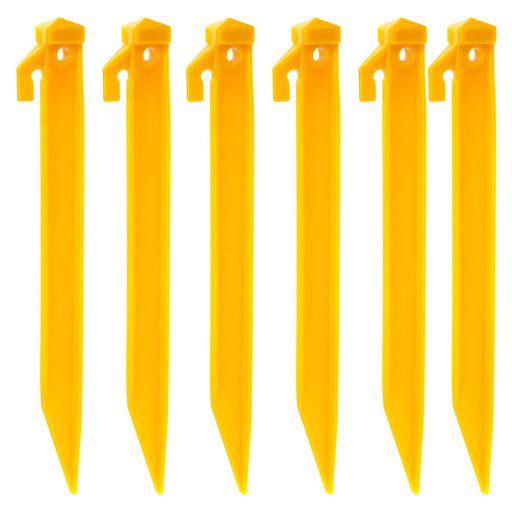 Utility Tent Pegs Strong Secure To Ground 4. 5cm x 21. 5cm Yellow X 1