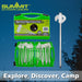 Tent Pegs Solid Case Glow In Dark Heavy Duty Green Pack of
