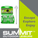 Tent Pegs Solid Case Glow In Dark Heavy Duty Green Pack of