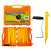 Tent Pegs Plastic Peg & Extractor With Case Orange Pack of