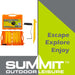 Tent Pegs Plastic Peg & Extractor With Case Orange Pack of