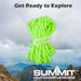 Guy Ropes High Visibility With Tensioners 4 x 3. 8 x 0. 5cm Green X 1 Pack of 4