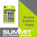 Zip Fix For Clothes/Tents For Camping 15cm x 10cm Black X 1 Pack of 6