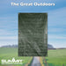Camping Groundsheet Reinforced Eyelets Waterproof 180cm x 120cm Green X 1