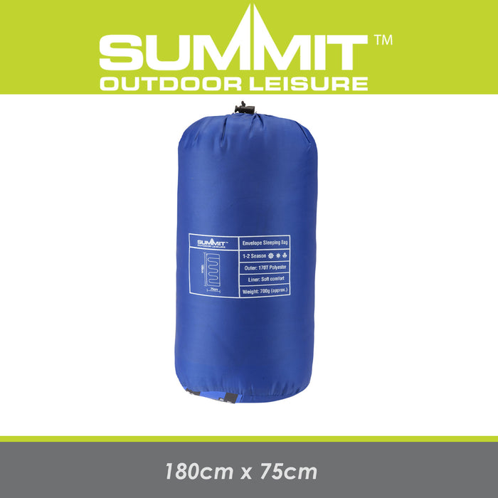 Envelope Sleeping Bag Single Stylish, Warm, Easy To Pack Camp