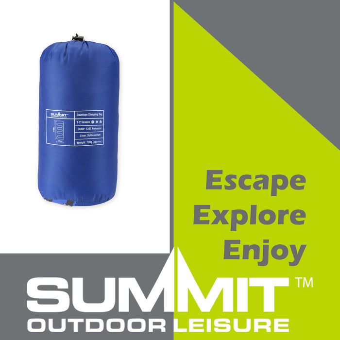 Envelope Sleeping Bag Single Stylish, Warm, Easy To Pack Camp