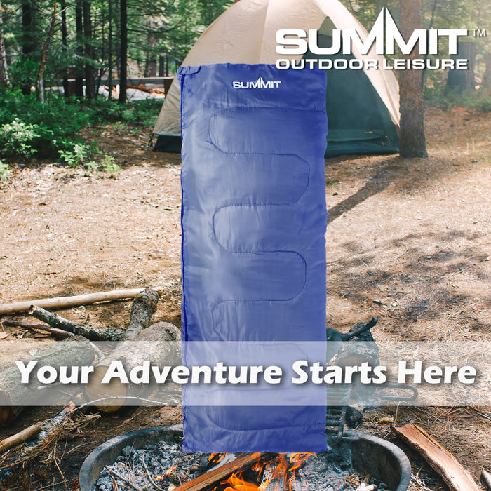 Envelope Sleeping Bag Single Stylish, Warm, Easy To Pack Camp Bag  Blue Envelope