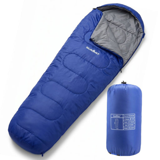Mummy Sleeping Bag Single Stylish, Warm, Easy To Pack Camp Blue