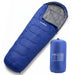 Mummy Sleeping Bag Single Stylish, Warm, Easy To Pack Camp Blue