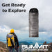 Cowl Sleeping Bag - Single Stylish, Warm, Easy To Pack Camp Bag Grey Cowl
