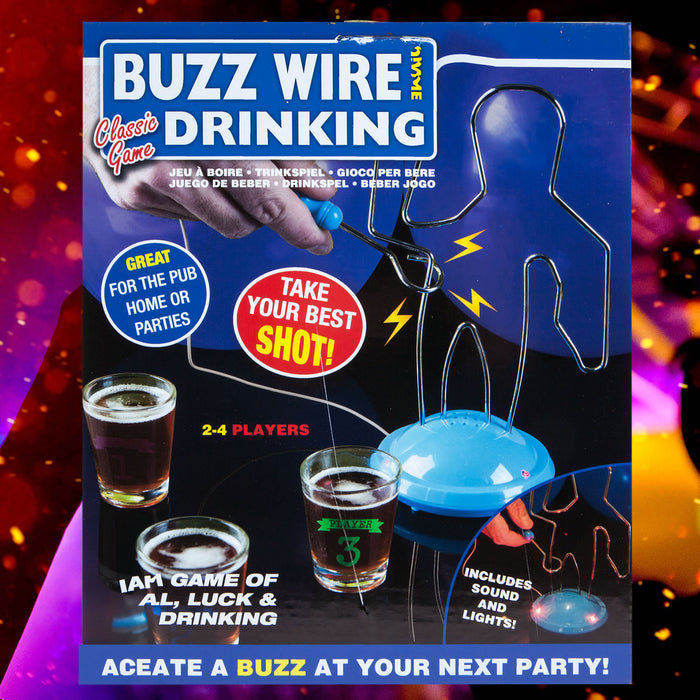 Buzz Wire Drinking Game 28cm x 23cm Multicolour X 1