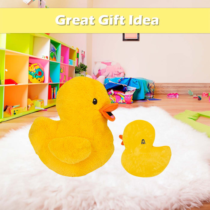 Duck Wall Decoration Plush Fun Gift Idea 45cm x 32cm Yellow X 1
