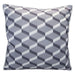 Grey Scatter Cushion Geo Design Piping Edge Soft Plump