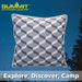 Grey Scatter Cushion Geo Design Piping Edge Soft Plump