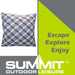 Grey Scatter Cushion Geo Design Piping Edge Soft Plump