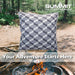 Grey Scatter Cushion Geo Design Piping Edge Soft Plump