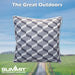 Grey Scatter Cushion Geo Design Piping Edge Soft Plump 45cm x 45cm Grey X 1