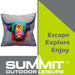 Scatter Cushion Highland Cow Print Design Piping Edge Soft Multi