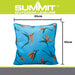 Scatter Cushion Birds Of Paradise Design Piping Edge Soft Blue