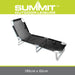 Folding Sun Bed Steel framed Multiple Reclining Positions, carry handles  Grey