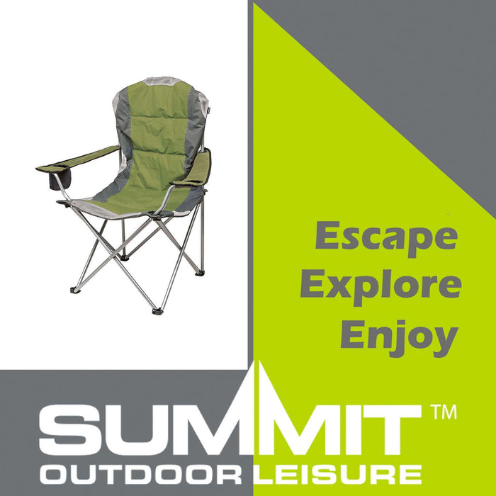 Green Berkley Padded Chair with Carry Bag Indigo - Pack of 2