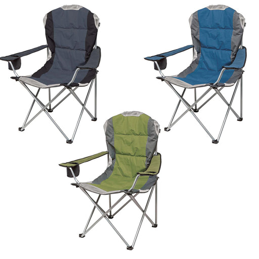Berkley Padded Chair High Back Relaxer Indigo - Camping