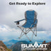 High Back Folding Camping Chair | 2 Set |Carry Bag | Forest Green