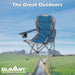 High Back Folding Camping Chair | 2 Set |Carry Bag | Forest Green