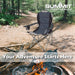 High Back Folding Camping Chair | 2 Set |Carry Bag  | Slate Grey