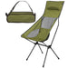 High Back Folding Camping Chair |Carry Bag | Forest Green