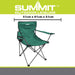 Folding Camping Chair With Cup Holder Pack Away 51cm x 81cm Green X 1