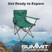 Folding Camping Chair With Cup Holder Pack Away 51cm x 81cm Green X 1