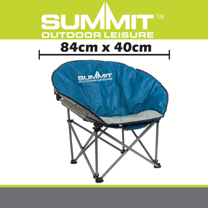 Folding Eclipse Camping Chair | Carry Bag | Blue