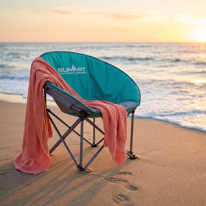 Folding Chair Eclipse Green-Lake With Summit Bag Green - 84cm x 40cm