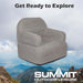 Inflatable Camping Chair Easy, Durable, Pack Away 89cm x 86cm Grey X 1
