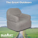 Inflatable Camping Chair Easy, Durable, Pack Away 89cm x 86cm Grey X 1
