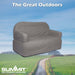 Inflatable Camping Sofa Easy, Durable, Pack Away 140cm x 86cm Grey X 1