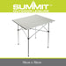 Collapsible Double Table Aluminium Roll Top Table Carry Bag  Aluminium 70x70cm