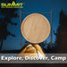 Collapsible Bamboo Table / Tray - Round Side Table Strong Frame Bamboo 30x35cm