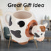 Shaking Cow Wobble Mug Funny Hot Drink Cup Multi - 11cm x 10cm