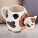 Shaking Cow Wobble Mug Funny Hot Drink Cup Multi - 11cm x 10cm