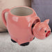 Shaking Pig Wobble Mug Funny Hot Drink Cup Pink - 11cm x 10cm