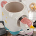 Shaking Unicorn Wobble Mug Funny Hot Drink Cup White - 11cm x 10cm